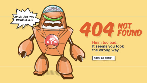 jean delbrel 40 Clever Yet Creative 404 Error Designs