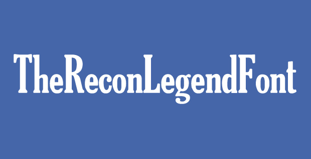 The Recon Legend Font 