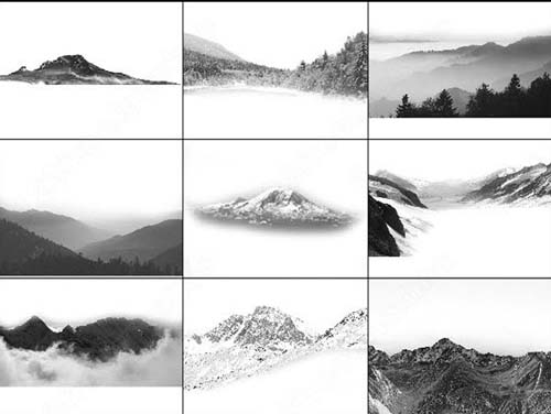 free photoshop mountain brushes