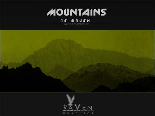 free photoshop mountain brushes