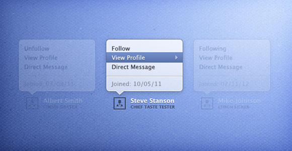 profile tooltips 60 Most Wanted Design Freebies of The Year 2011