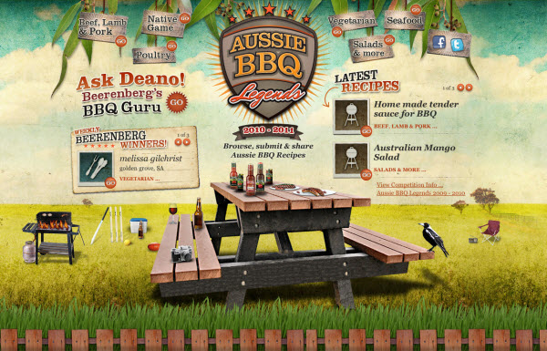 aussie bbq legends Showcase of Eco friendly (Green) Website Designs