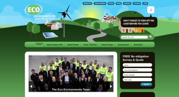 eco environments Showcase of Eco friendly (Green) Website Designs