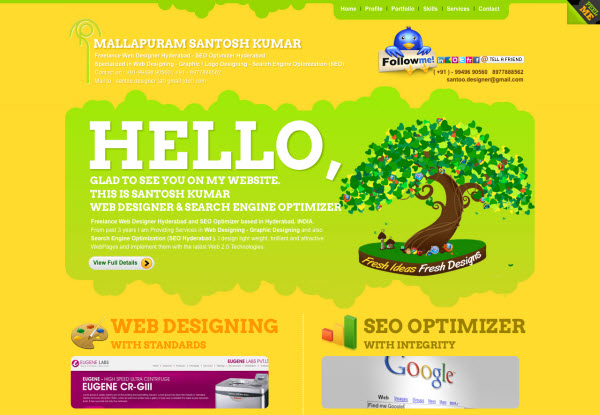 hyderabad Showcase of Eco friendly (Green) Website Designs