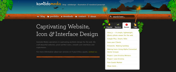 komodo media Showcase of Eco friendly (Green) Website Designs