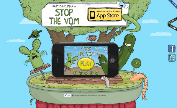 stop the vom Showcase of Eco friendly (Green) Website Designs