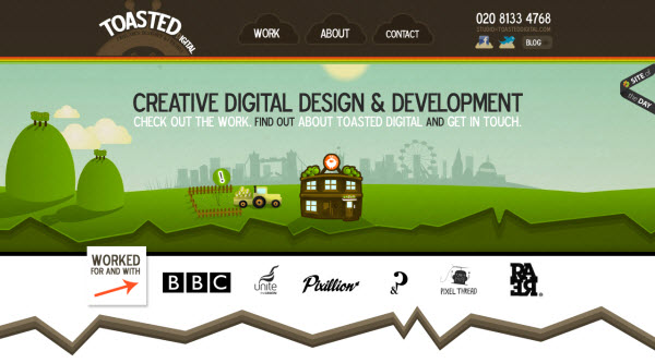 toasted digital Showcase of Eco friendly (Green) Website Designs