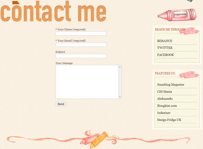 25 Amazingly Creative Contact Forms