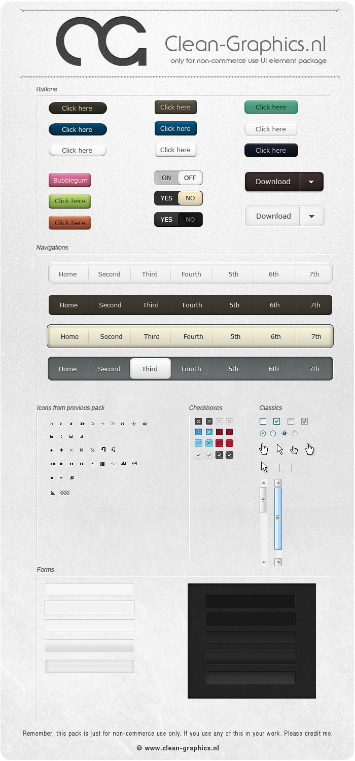 psd ui web elements