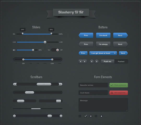 psd ui web elements