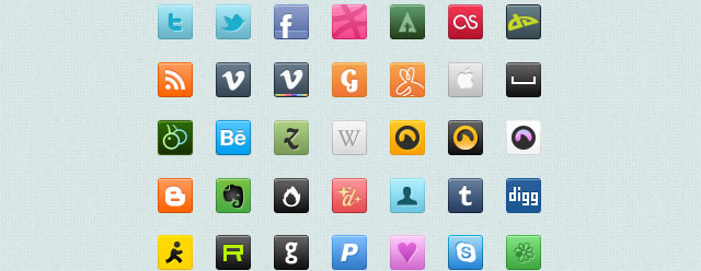 Square Social Icons