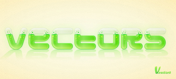 Create a Glassy Text Effect Filled with a Green, Acidic Substance