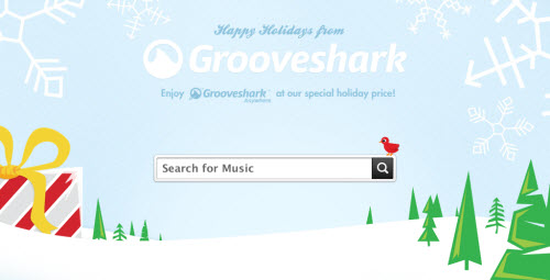 grooveshark Showcase of Beautiful Search Box UI Designs