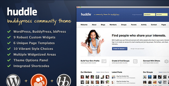 huddle The Best 50 Premium Wordpress Themes of 2011