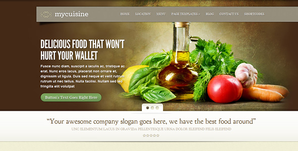 my cuisine The Best 50 Premium Wordpress Themes of 2011