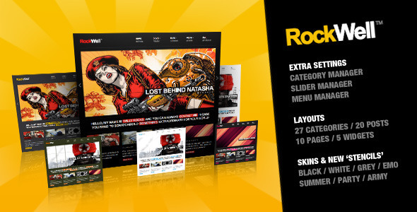 rockwell The Best 50 Premium Wordpress Themes of 2011