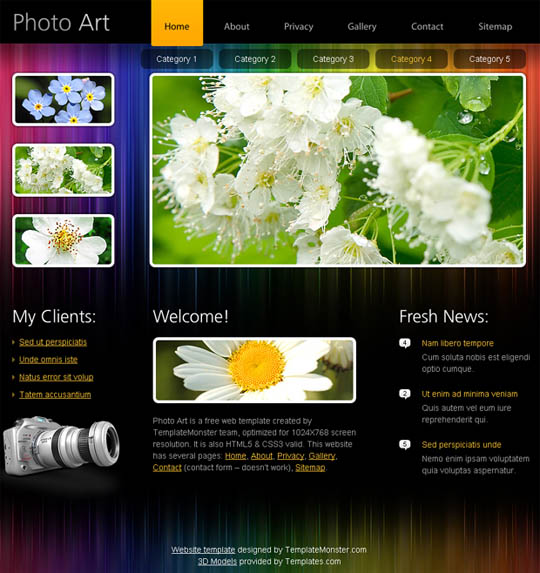 free HTML5 website templates