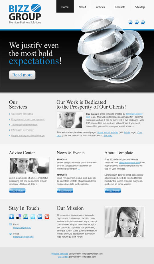 free HTML5 website templates