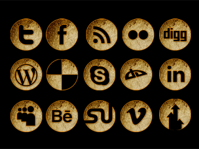 35+ Circular Social Media Icon Sets