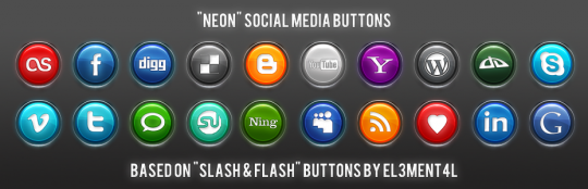 35+ Circular Social Media Icon Sets