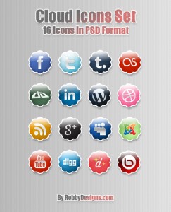 35+ Circular Social Media Icon Sets