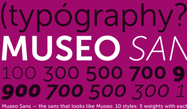 museo sans 30 Most Popular and Free Sans Serif Fonts 