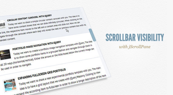 Scrollbar Visibility with jScrollPane