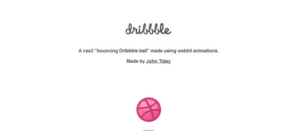 dribbble ball bouncing 38 Inspiring CSS3 Animation Demos