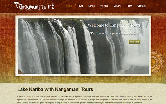 Kariba Houseboats 20 Amazing Travel Website Designs