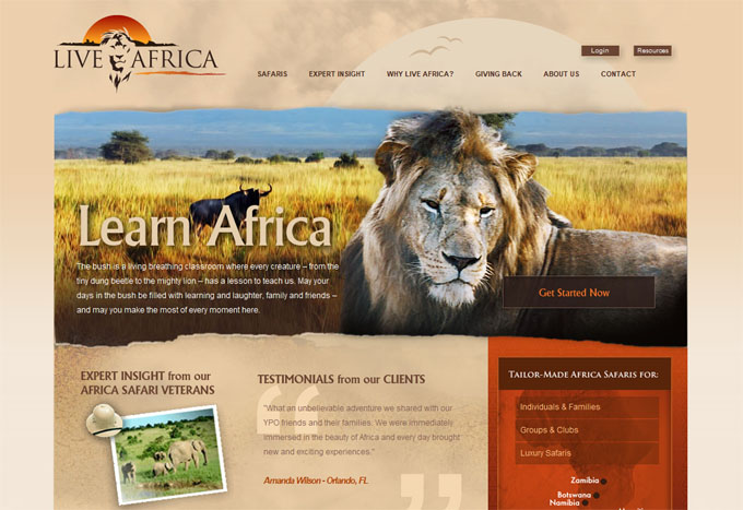 Live Africa 20 Amazing Travel Website Designs