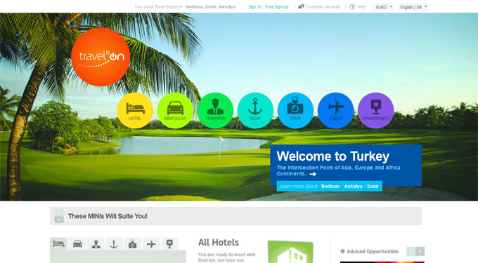 TravelIsOn.com 20 Amazing Travel Website Designs