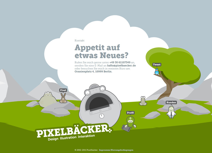 Pixelb%C3%A4cker Design Illustration Interaktion Version 3.0 50 Top Designs Of Green Websites