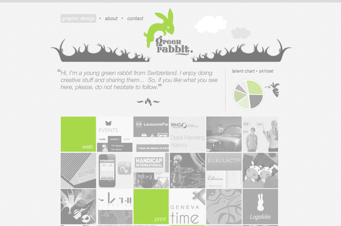 Green Rabbit 50 Top Designs Of Green Websites