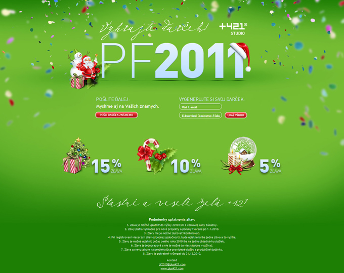 PF 2011 dar%C4%8Dekov od +421 50 Top Designs Of Green Websites