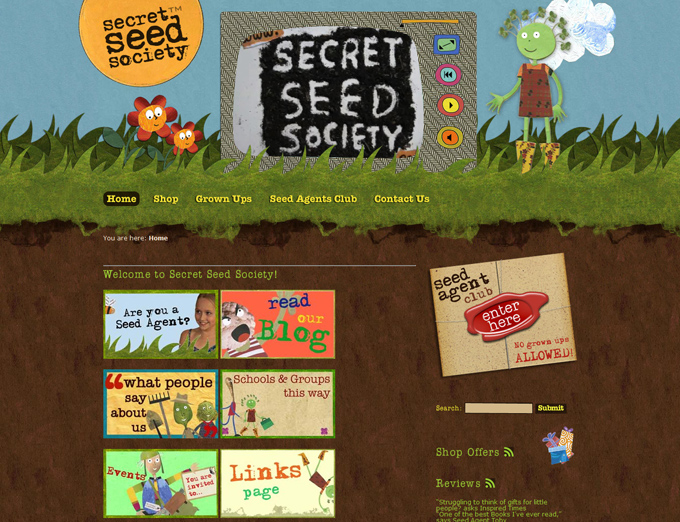 Secret Seed Society 50 Top Designs Of Green Websites