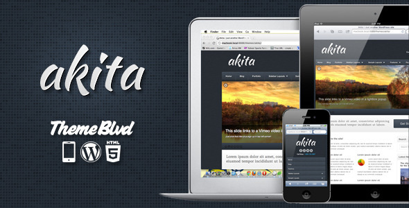 akita 60 Awesome Wordpress Themes of February 2012