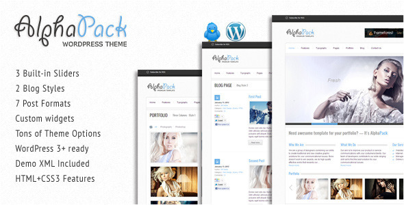 alphapack 60 Awesome Wordpress Themes of February 2012