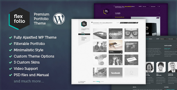 flex folio 60 Awesome Wordpress Themes of February 2012