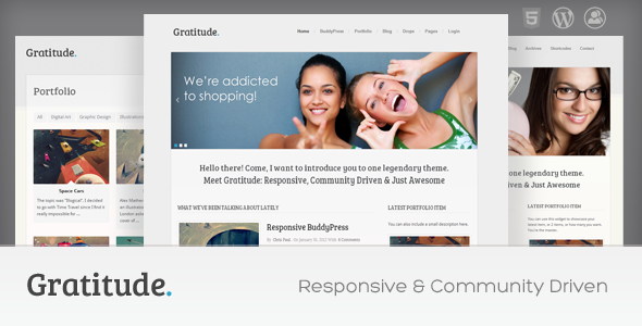 gratitude 60 Awesome Wordpress Themes of February 2012