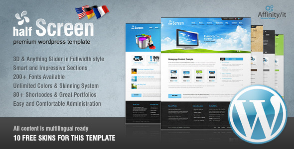 half screen 60 Awesome Wordpress Themes of February 2012