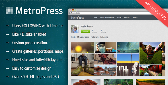 metropress 60 Awesome Wordpress Themes of February 2012