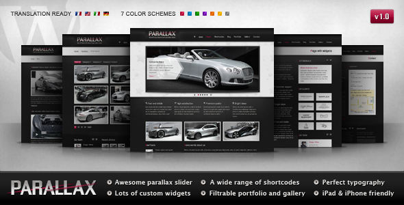 parallax 60 Awesome Wordpress Themes of February 2012