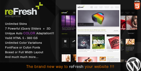 refresh 60 Awesome Wordpress Themes of February 2012