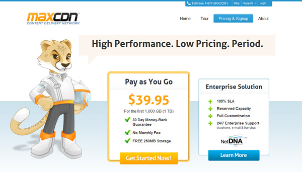 maxcdn 30 Great Examples of Pricing Plans and Tables