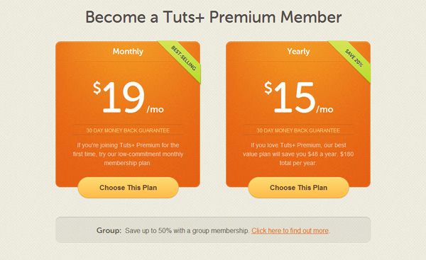 tutsplus 30 Great Examples of Pricing Plans and Tables