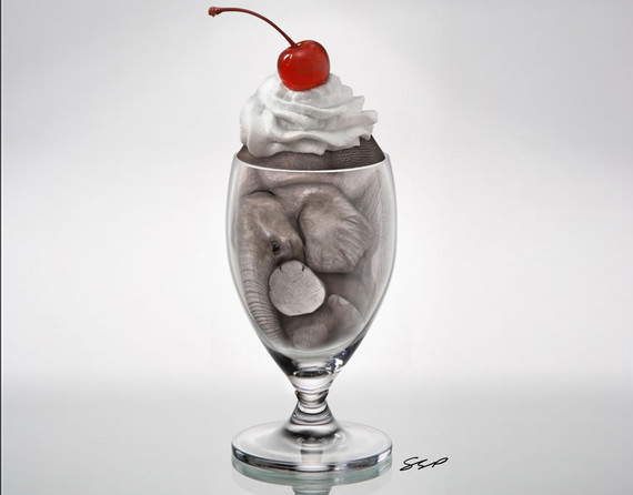 Create an Elephant Sundae Using Photo Manipulation Techniques