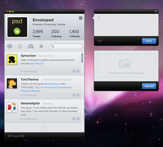 Create a Clean Twitter App Interface in Photoshop