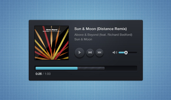 Music Player Skin (PSD)