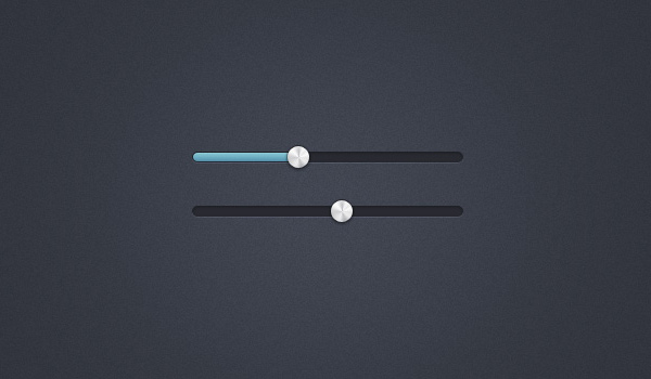 Slider Interface & Metal Handle (PSD)