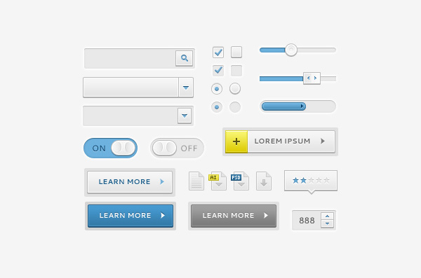 Sleek UI Elements